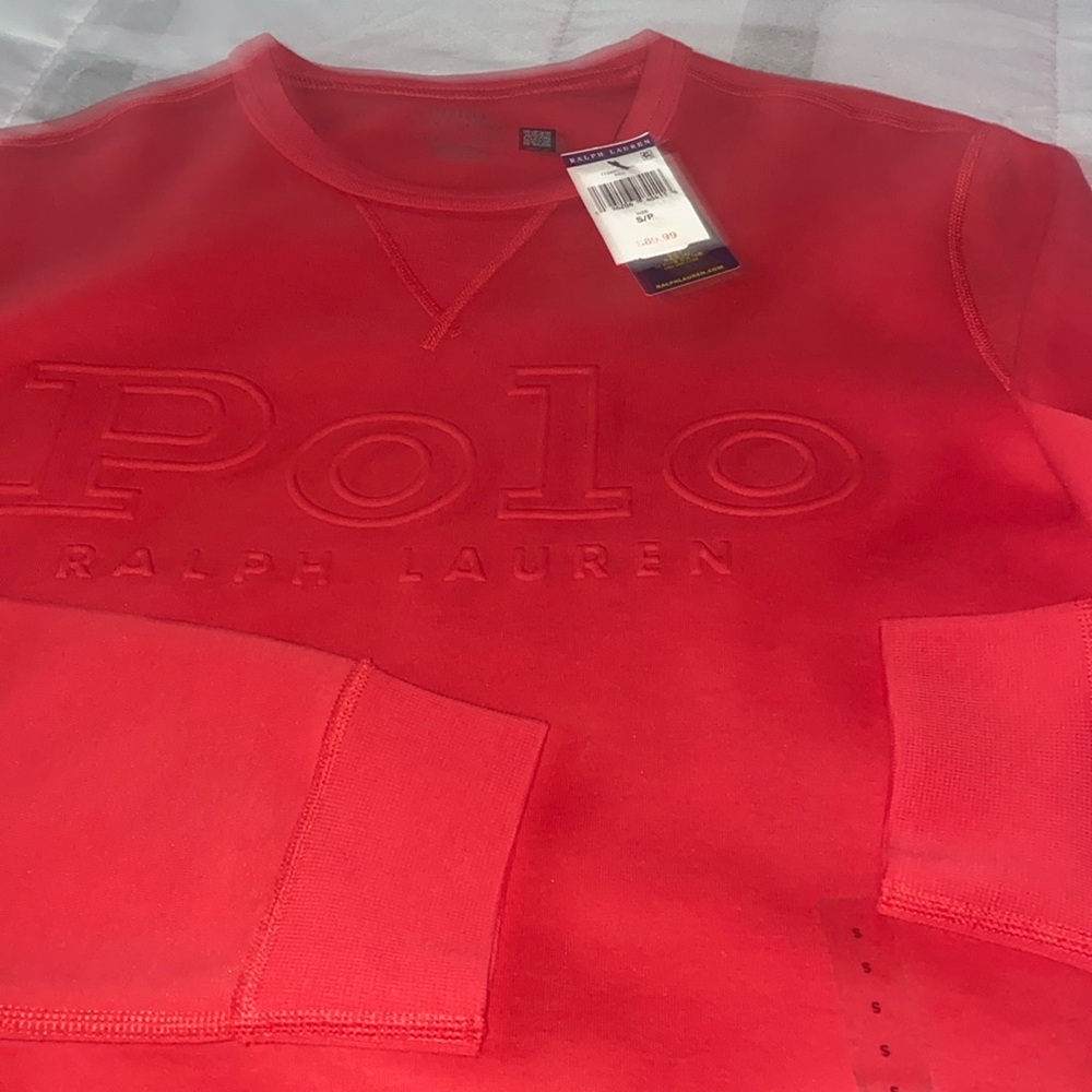 Ralph Lauren polo red sweatshirt Men’s size small NWT